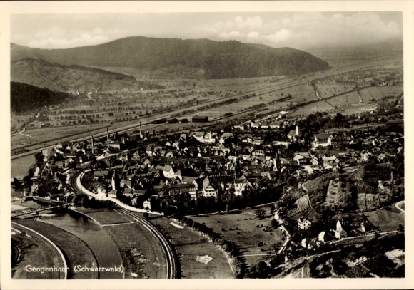 Ak Gengenbach im Schwarzwald, Fliegeraufnahme