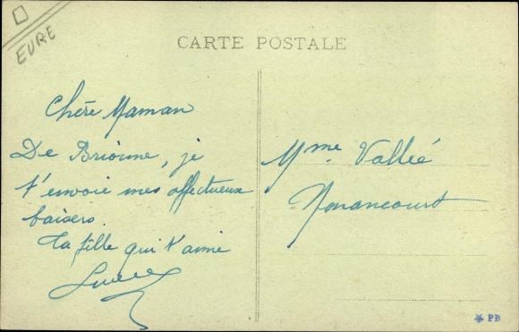 Postcard Brionne Eure, Place Fremont des Essarts