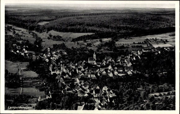 Ak Lampoldshausen Hardthausen am Kocher, Luftaufnahme