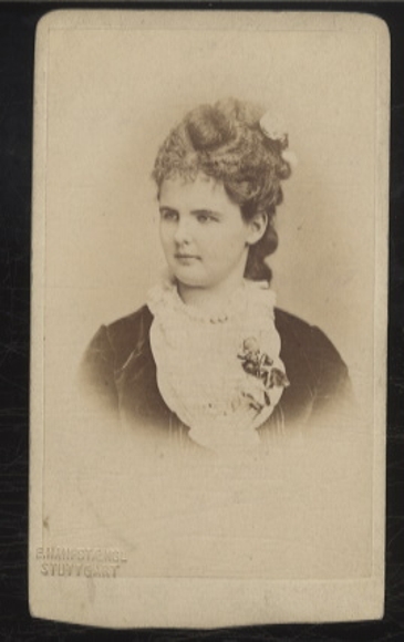 CdV portrait Marie of Württemberg, née of Waldeck-Pyrmont