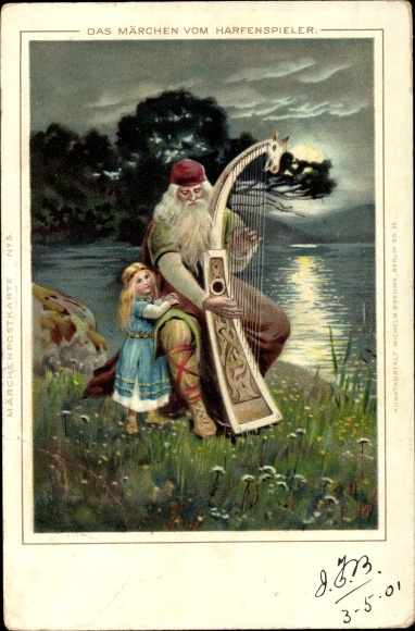 litho Het sprookje van de harpiste