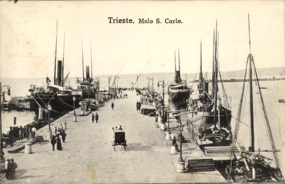 Ak Triest Friuli Venezia Giulia, Molo S. Carlo