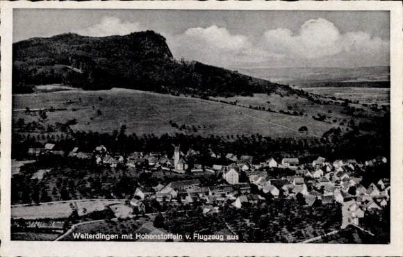 Ak Wellendingen Rottweil am Neckar im Schwarzwald, Fliegeraufnahme