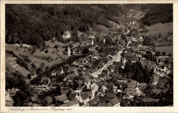 KP Sulzburg w Schwarzwaldzie Markgräflerland Baden, zdjęcie lotnicze