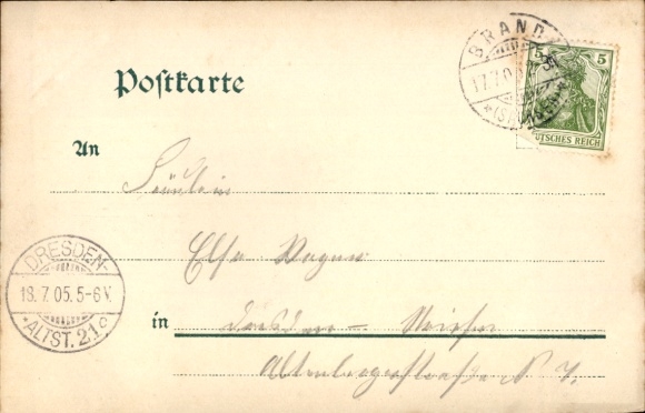 Postcard Brand Erbisdorf Saxony, partial view, To the Crown Prince