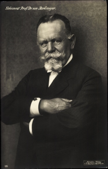 Postcard Privy Councilor Prof. Dr. by Birkmeyer, portrait