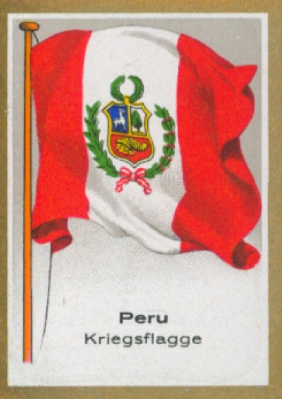 Collectie foto Ulmenried vlag foto's Nr. 356, Peru, oorlogsvlag