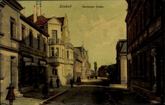 Ansichtkaart Zirndorf in Midden-Franken, Nürnberger Straße