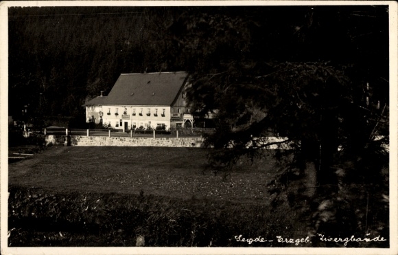 Postcard Seyde Hermsdorf in the Ore Mountains, Dwarf Lodge