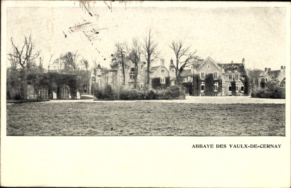 Postcard Vaux de Cernay Yvelines, Abbaye, view of the town