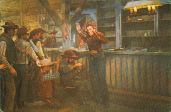 Collector's card Karl May, film scene, Winnetou III, Among Vultures, Martin, Fight, No. 204
