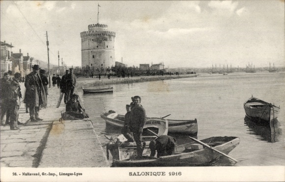 KP Thessaloniki Grecja, promenada portowa i Biała Wieża