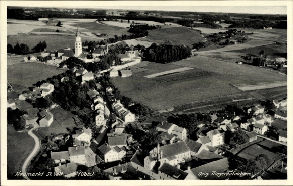 Postcard Neumarkt an der Ybbs Lower Austria, aerial photo