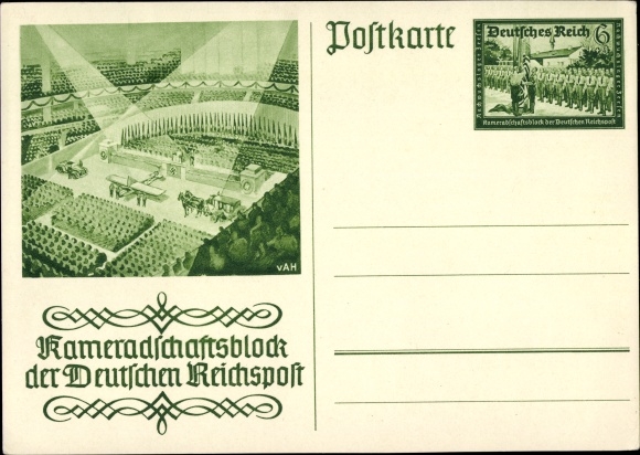 Ganzsachen Ak Kameradschaftsblock der Deutschen Reichspost, Leipzig, Reichsmesse