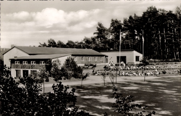 Postcard Gudow in the Duchy of Lauenburg, Police Rest Home August Schilinski