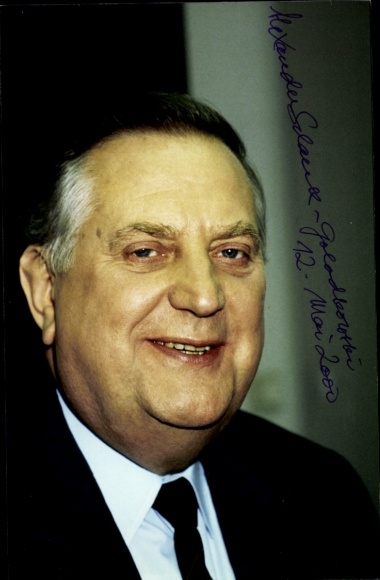 Photo Alexander Schalck-Golodkowski, State Secretary in the Ministry of Foreign Trade, autograph