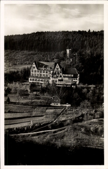 Postcard Waldhausen Lorch im Remstal Württemberg, aerial photograph Elisabethenberg