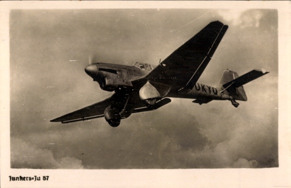 Ak Junkers Ju 87 Sturzkampfflugzeug, Luftwaffe, D-OKYQ, II WK