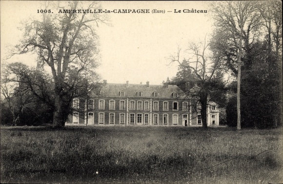 Postcard Amfreville la Campagne Eure, Le Chateau
