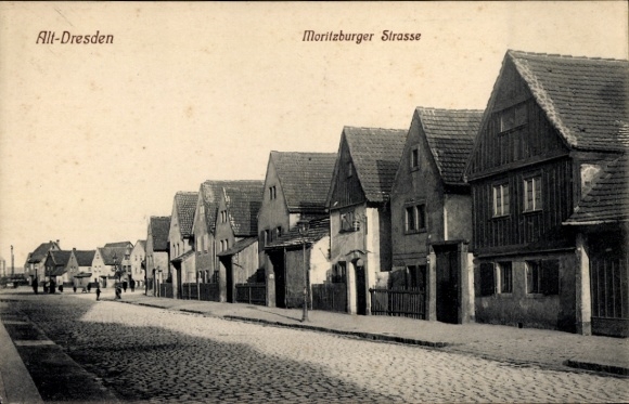 Postcard Dresden Pieschen, Moritzburger Straße