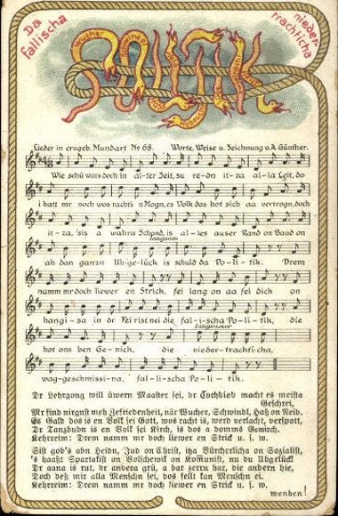 30 song cards, Anton Günther