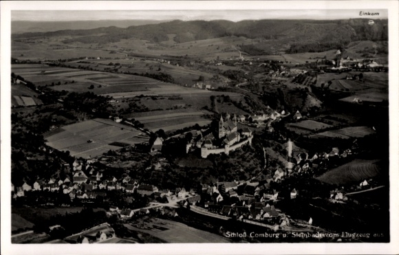 Ak Comburg Schwäbisch Hall in Württemberg, Fliegeraufnahme