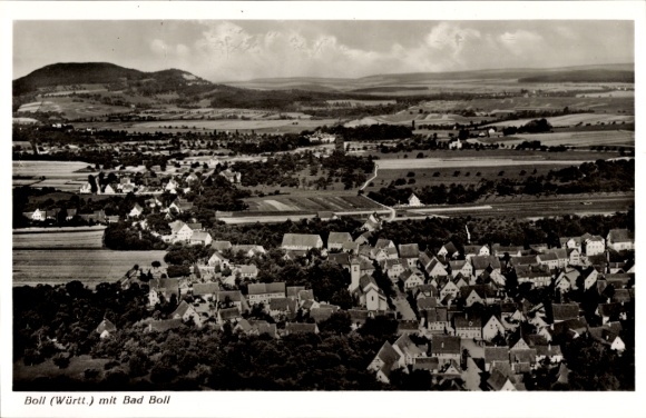 Ak Boll Württemberg, Blick auf den Ort mit Bad Boll