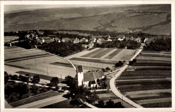 Postcard Esslingen am Neckar, aerial photograph