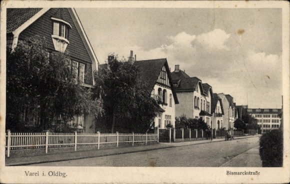 Postcard Varel in Oldenburg Jadebusen, Bismarckstraße