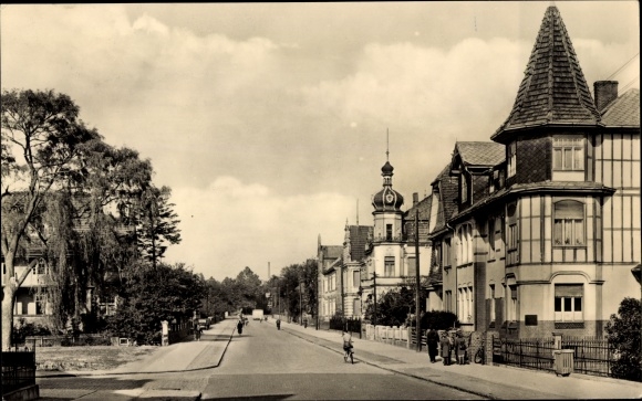 Postcard Klötze in the Altmark, Bahnhofstrasse