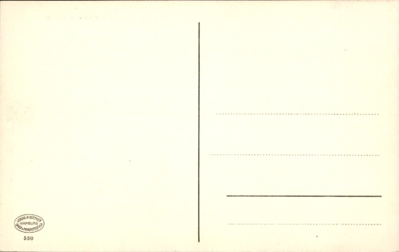Postcard Hamburg Eimsbüttel, Eimsbütteler Chaussee, tram