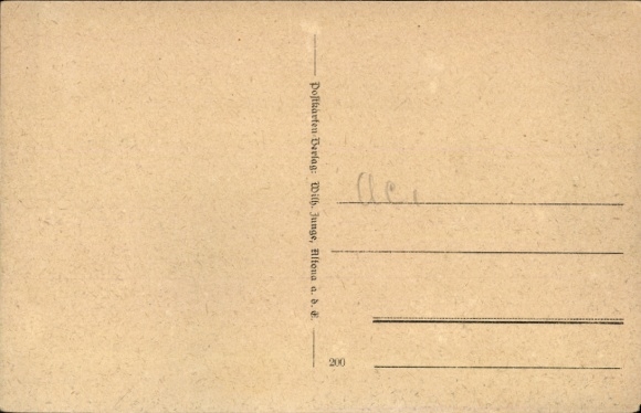Postcard Hamburg Nord Uhlenhorst, section near Mühlenkamp