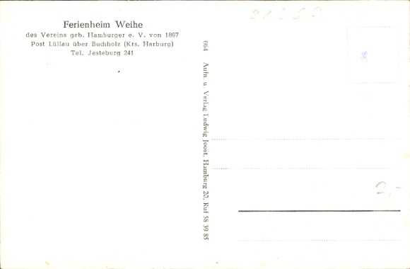 Postcard Lüllau Jesteburg, Ferienheim Weihe