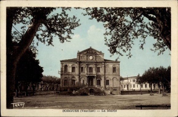 CPA Sourges Vaucluse, Mairie