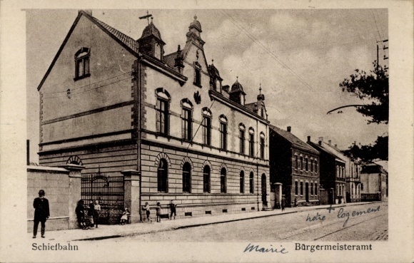 Postcard Schiefbahn Willich am Niederrhein, Mayor's Office