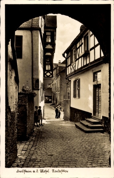 Postcard Beilstein on the Moselle, Northeast Gate