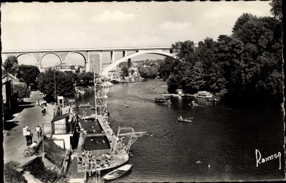Ak Nogent Le Perreux sur Marne Val de Marne, Viadukt