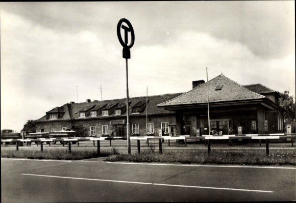 Postcard Köckern Sandersdorf Brehna in Saxony Anhalt, Autobahn Rasthaus Köckern