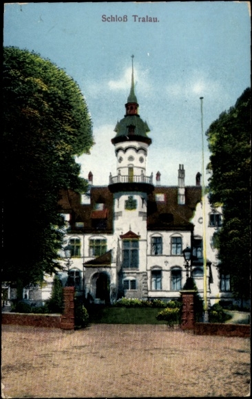 Postcard Travenbrück near Bad Oldesloe, Tralau Castle