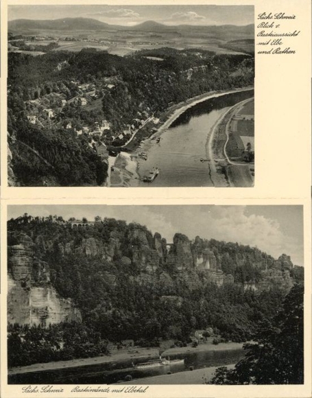 10 old PCs Saxon Switzerland, various views