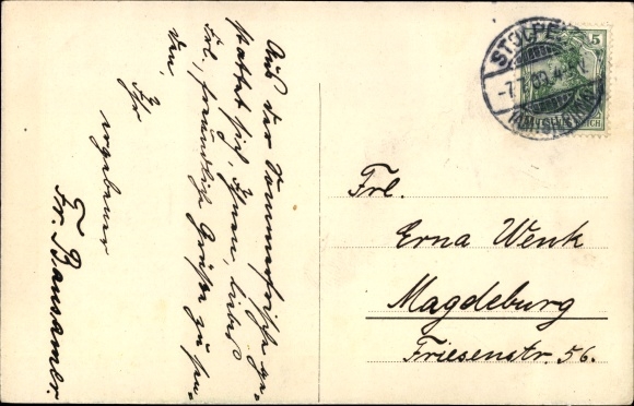 Postcard Stolpen in Saxony, castle and church