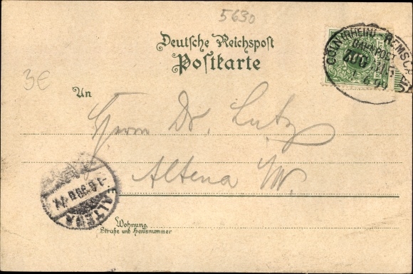 Chromo-Litho greetings from the Rhine, inn, saloon steamer