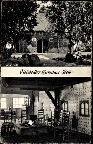 Ak Vielstedt Hude in Oldenburg, Vielstedter Burnhus Flett, Strackerjan's