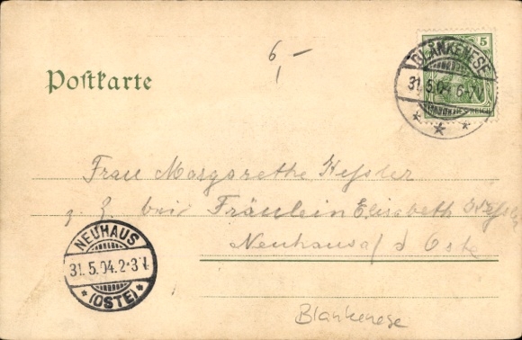 Postcard Hamburg Altona Blankenese, Süllberg, Bismarckstein