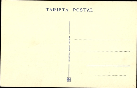 Postcard Badajoz Infantry Regiment No 10, One bedroom