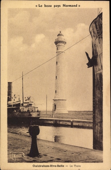 Postcard Ouistreham Riva Bella Calvados, Phare