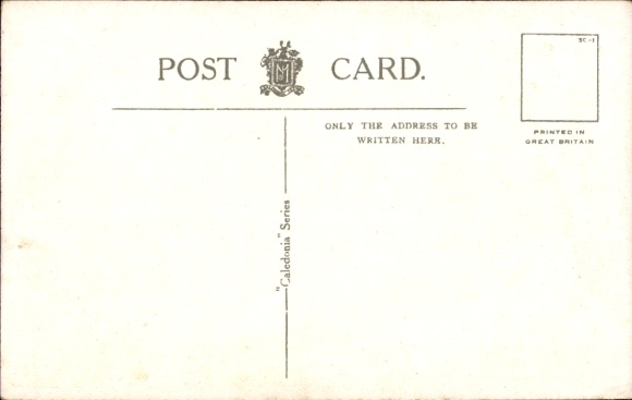 Postcard Edinburgh Scotland, Princes Street, street view,