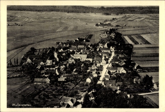 PC Wullenstetten Sending in Swabia, aerial photo