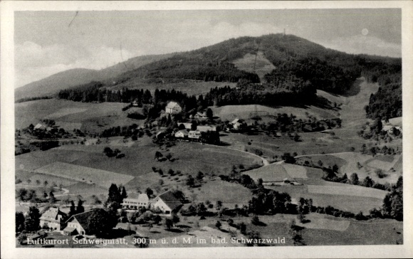 Postcard Schweigmatt Raitbach Schopfheim in Baden, climatic health resort Schwetgmatt, natural landscape, Black Forest