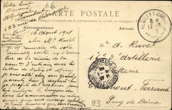 Postcard Neuilly sur Marne Seine Saint Denis, Le Clocher